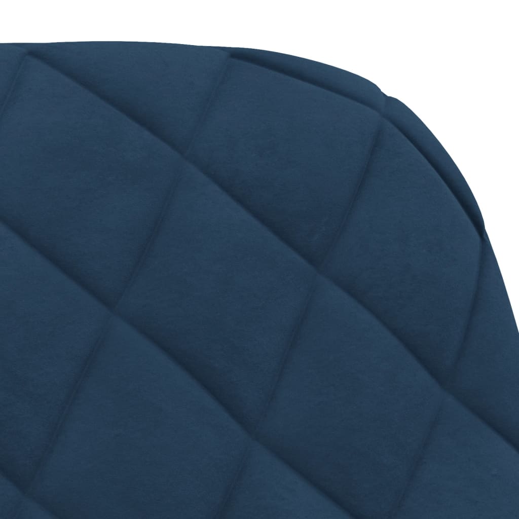 Dining chairs 2 pcs. Blue velvet