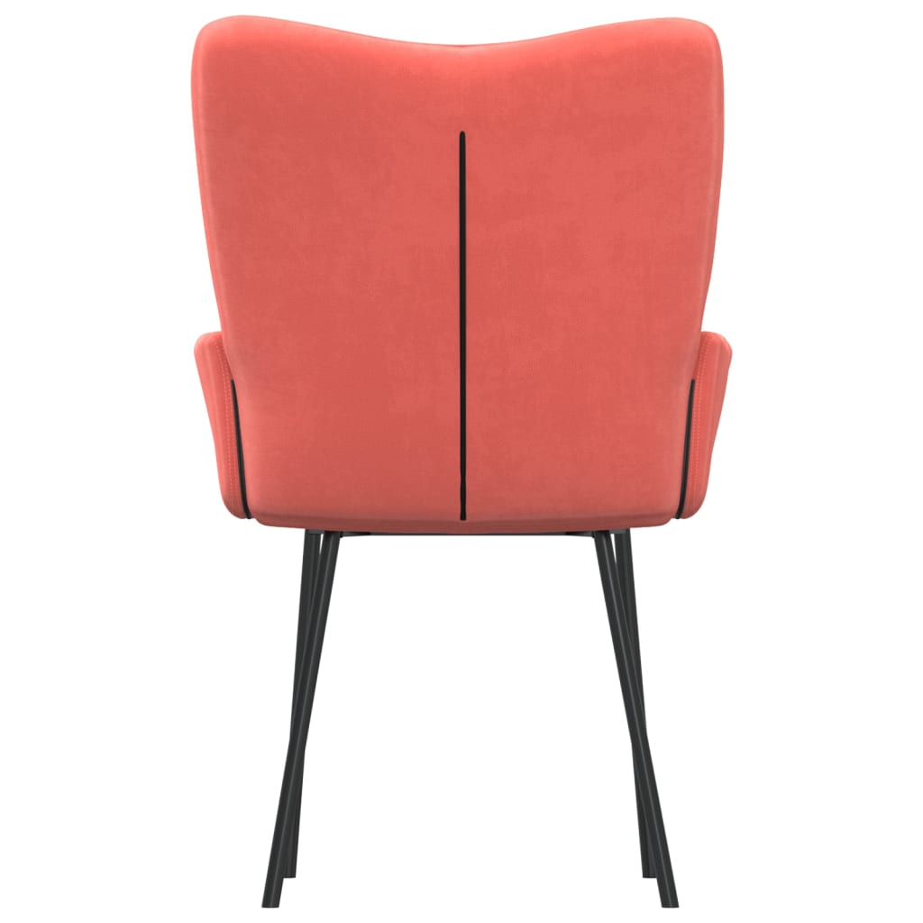 Dining chairs 2 pcs. Pink velvet