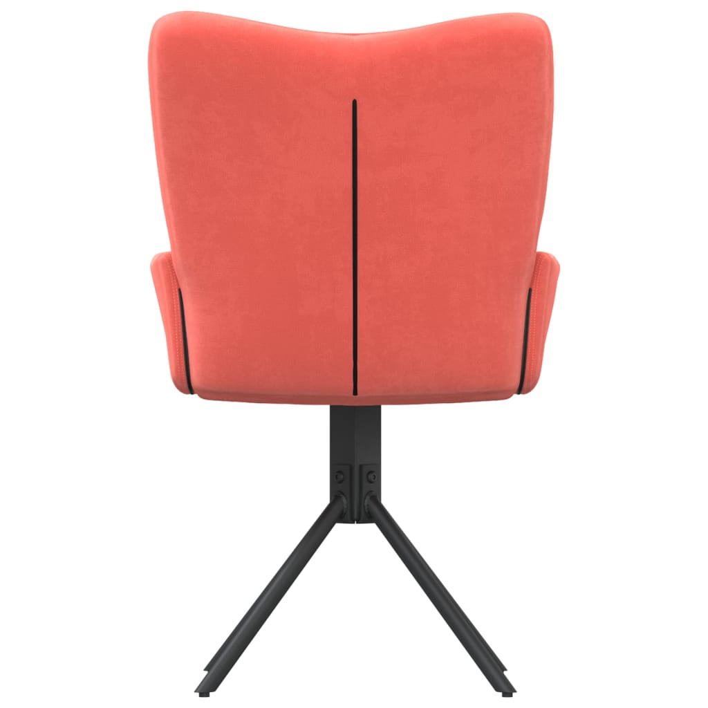 Dining Chairs 2 pcs. Swivel Pink Velvet
