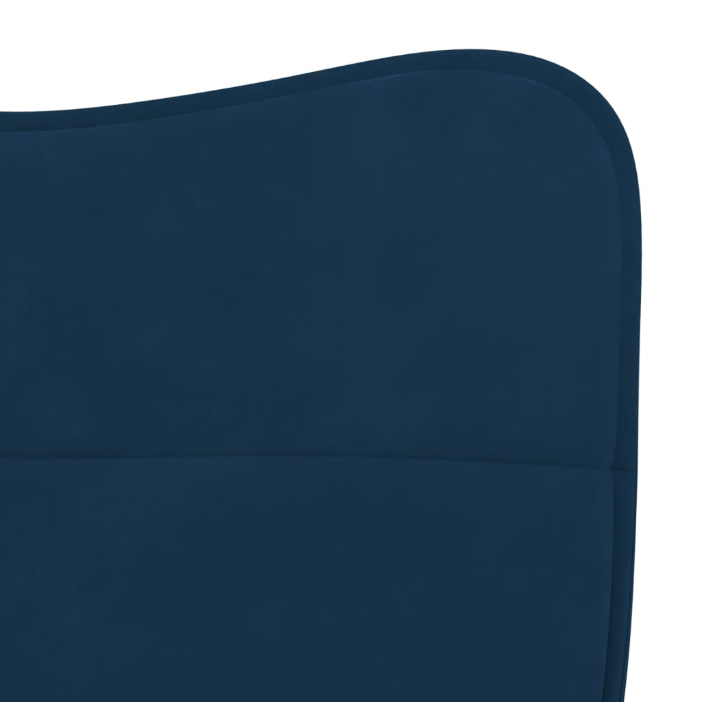 Dining chairs 2 pcs. Blue velvet