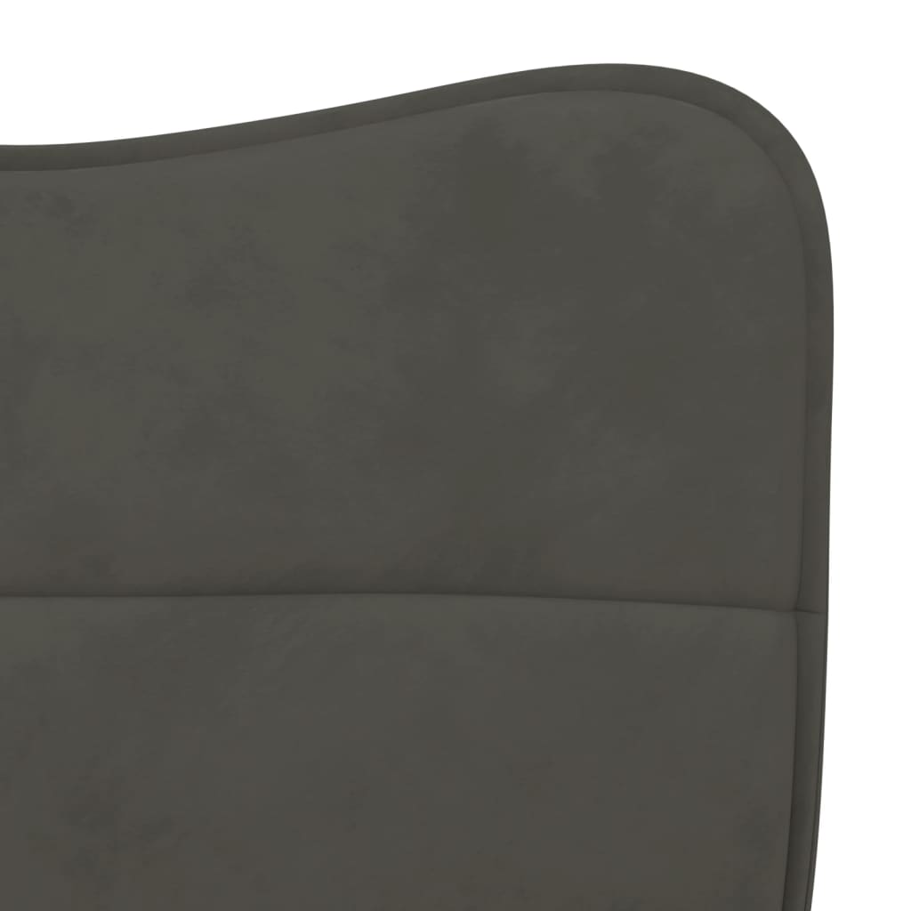 Dining chairs 2 pcs. Dark grey velvet