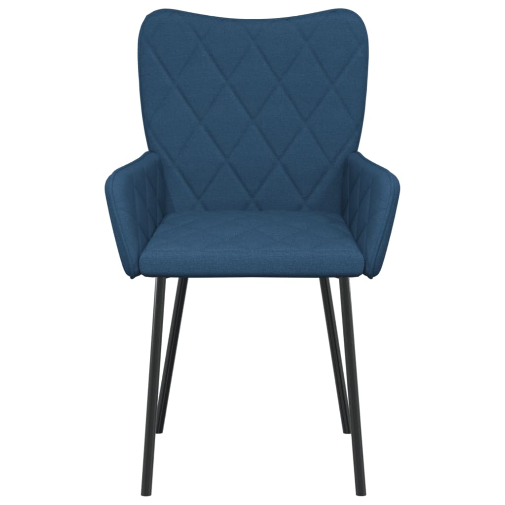 Dining chairs 2 pcs. Blue fabric