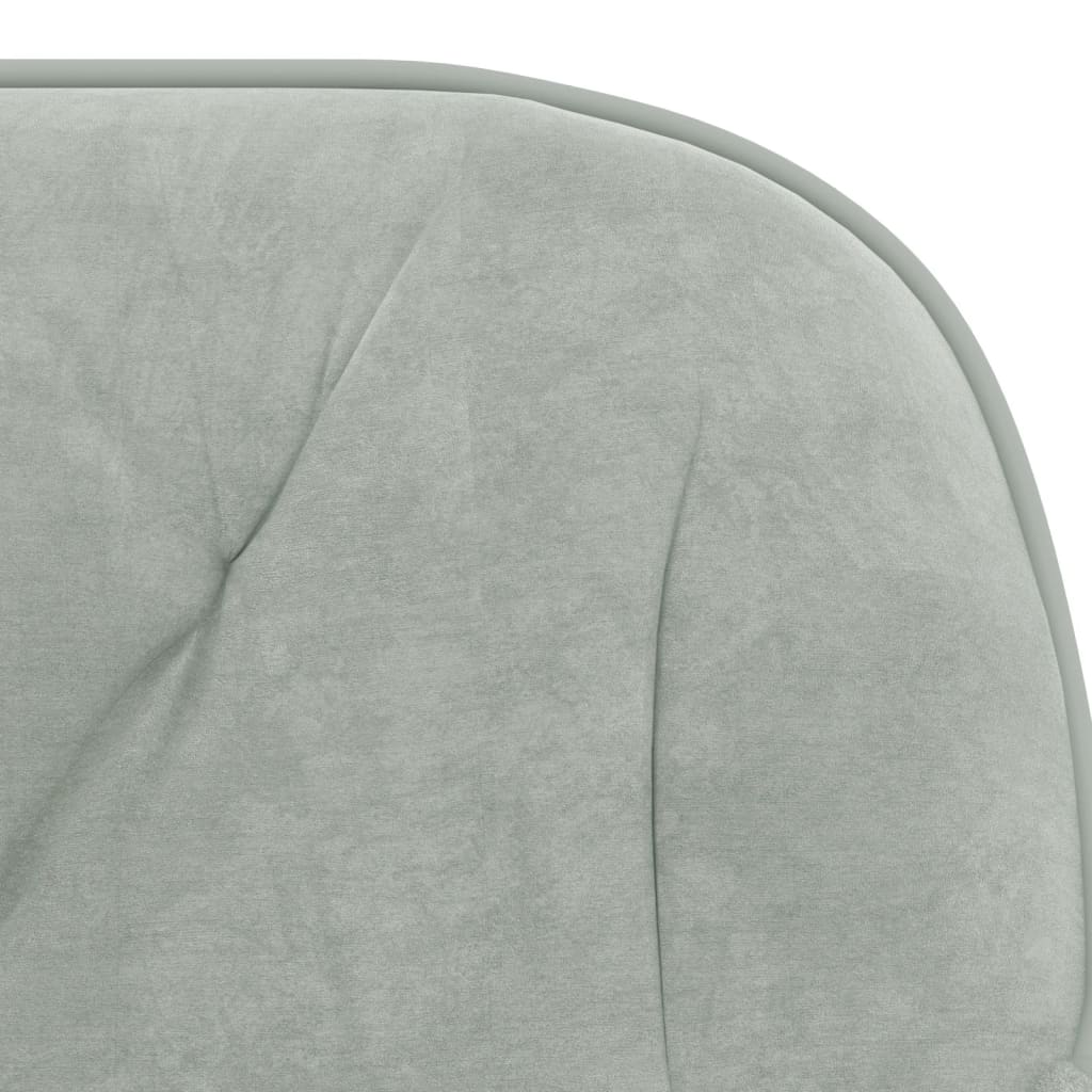 Dining chairs 2 pcs. Light grey velvet