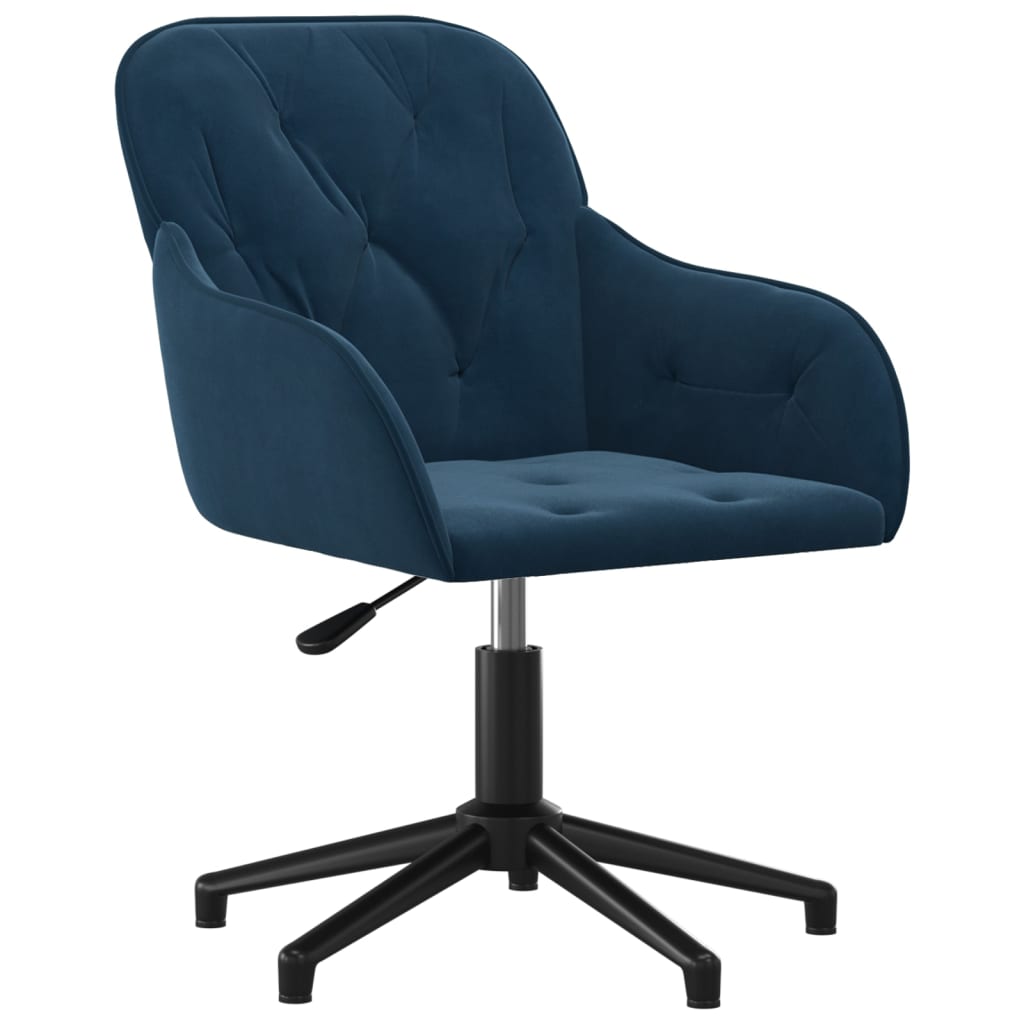 Office Chair Swivel Blue Velvet