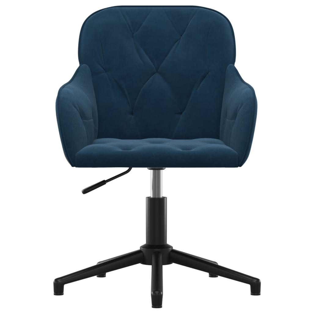 Office Chair Swivel Blue Velvet