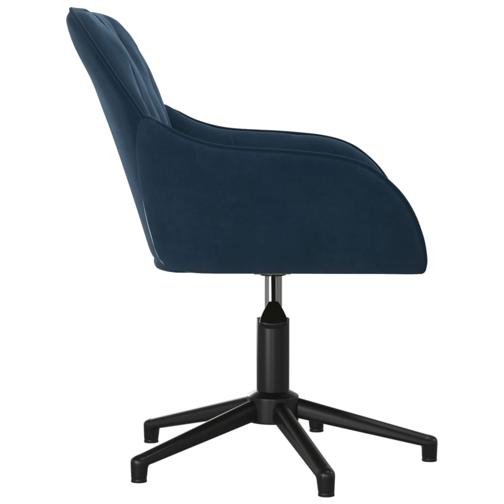 Office Chair Swivel Blue Velvet