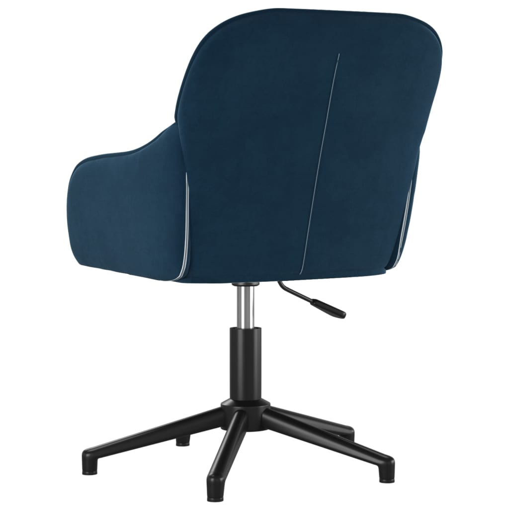 Office Chair Swivel Blue Velvet