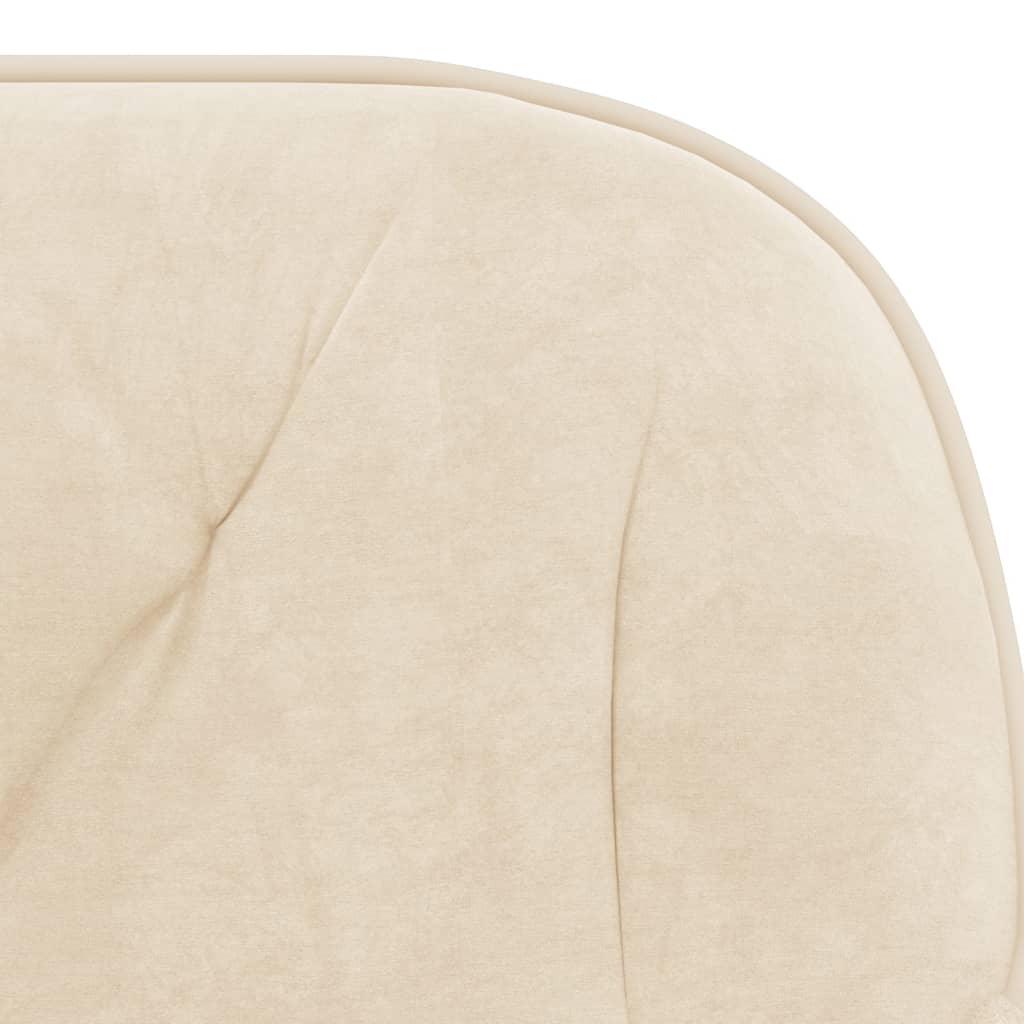 Office Chair Swivel Cream Velvet