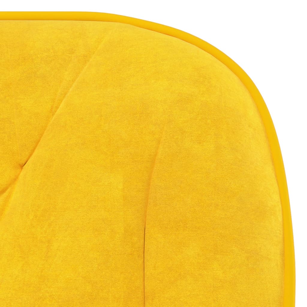 Office Chair Swivel Yellow Velvet
