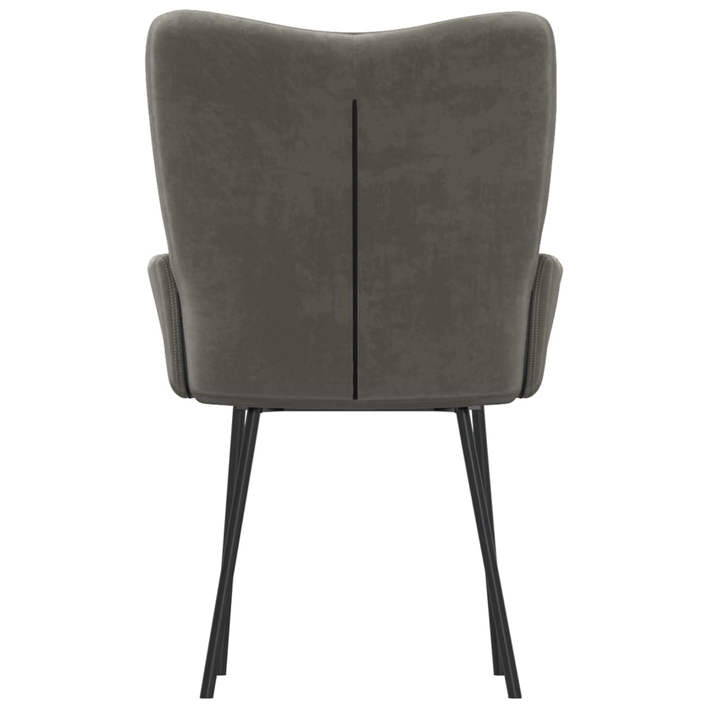 Dining chairs 2 pcs. Dark grey velvet
