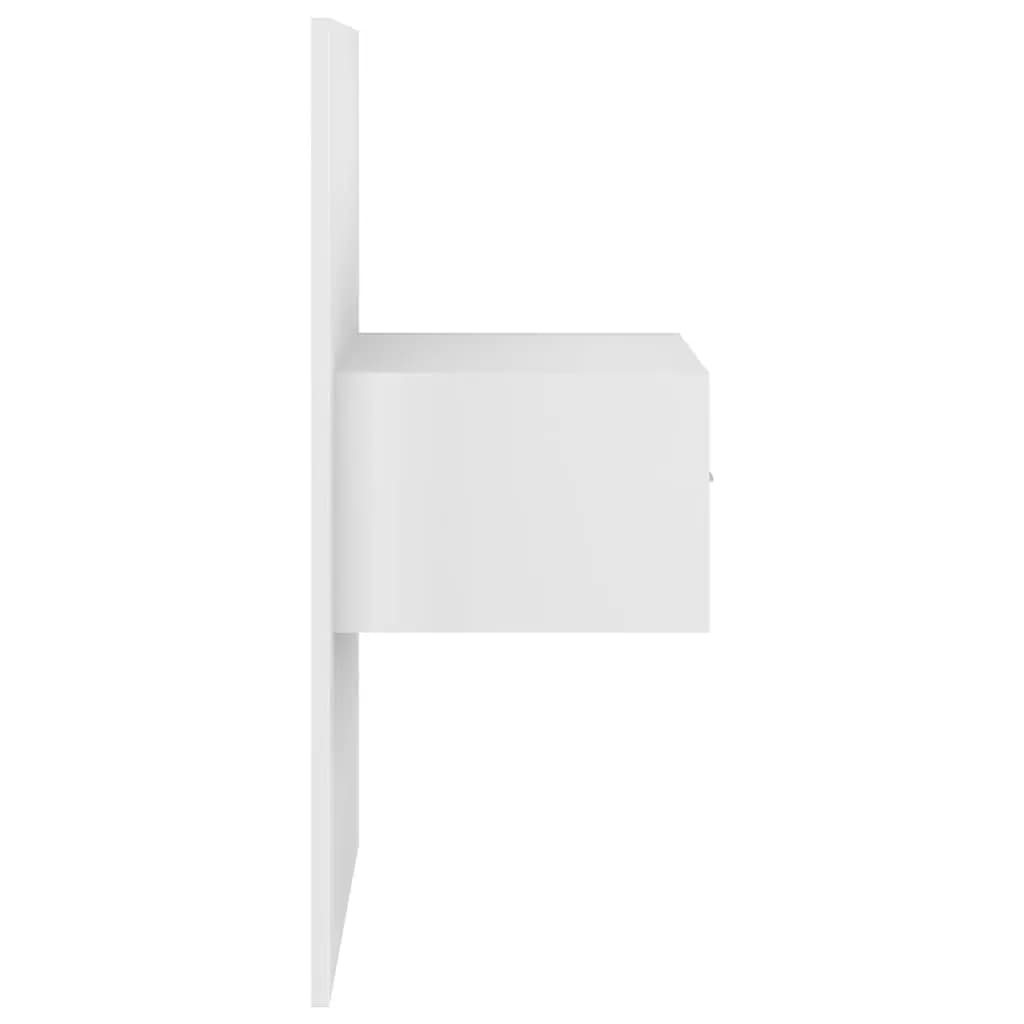 Tête de lit avec tables de chevet en bois blanc