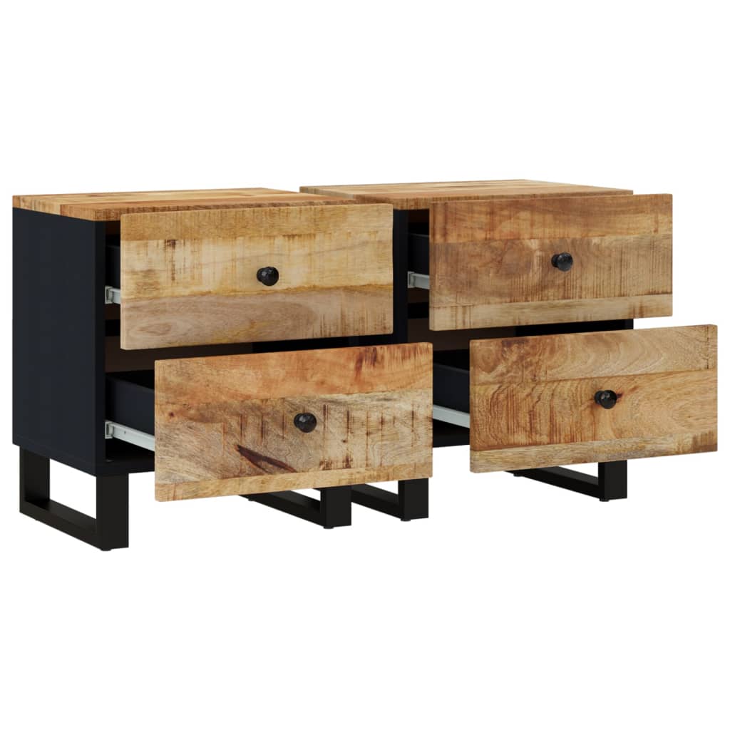 Bedside tables 2 pcs. 40x33x46 cm solid mango wood