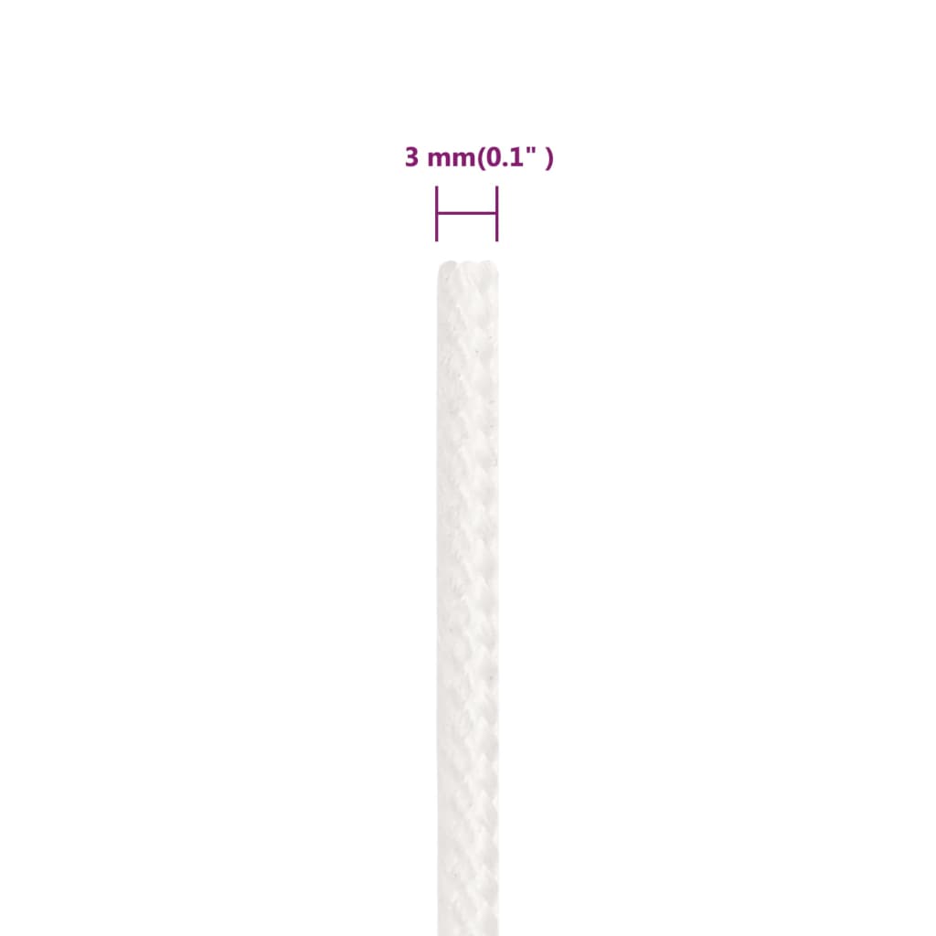Bootsseil Weiß 3 mm 25 m Polypropylen
