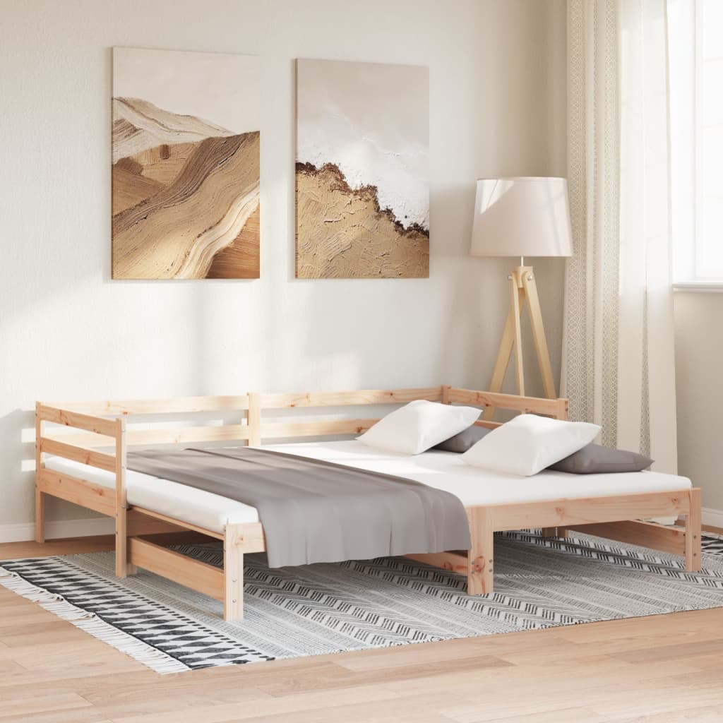 Pull-out day bed without mattress 90x190 cm