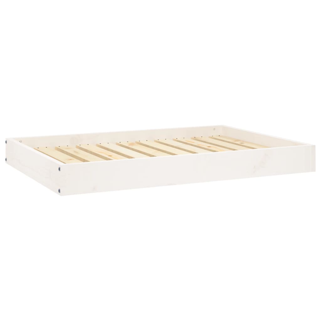 Dog bed white 91.5x64x9 cm solid pine wood