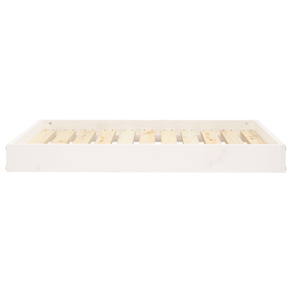 Dog bed white 91.5x64x9 cm solid pine wood