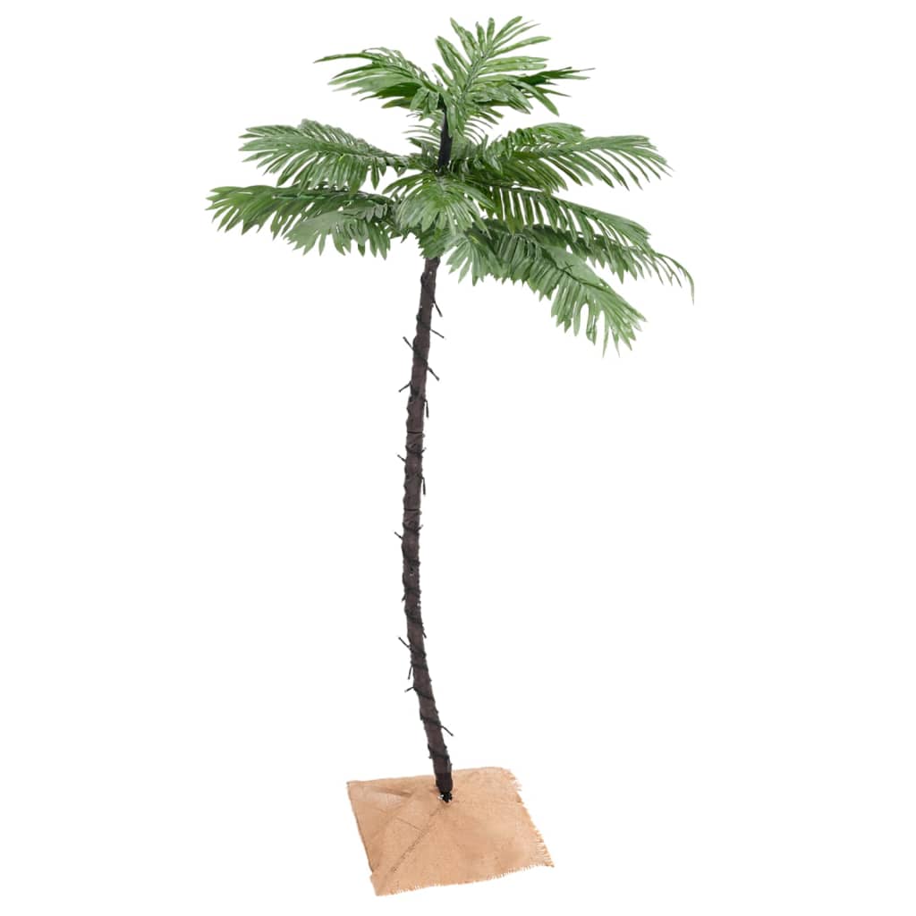 Artificial palm tree with 88 warm white LEDs, 150 cm
