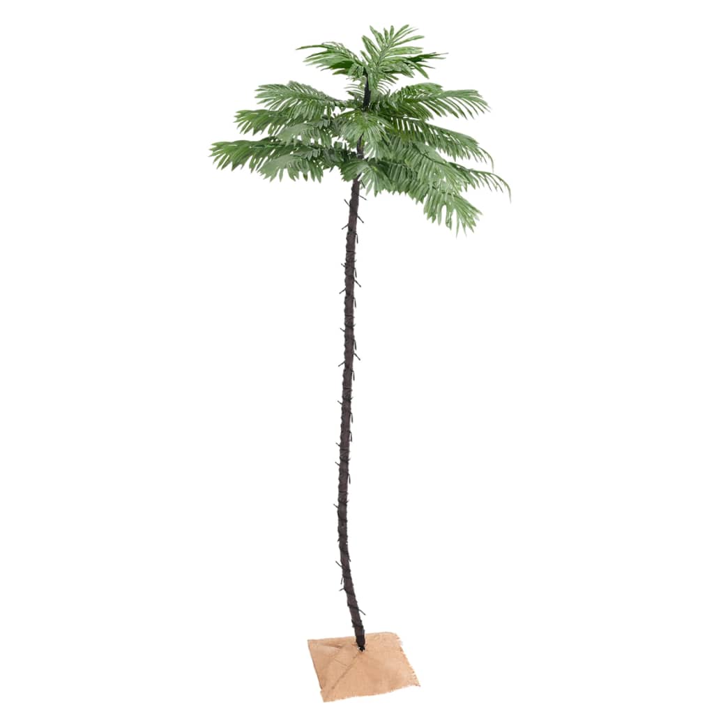 Artificial palm tree with 252 LEDs warm white 400 cm