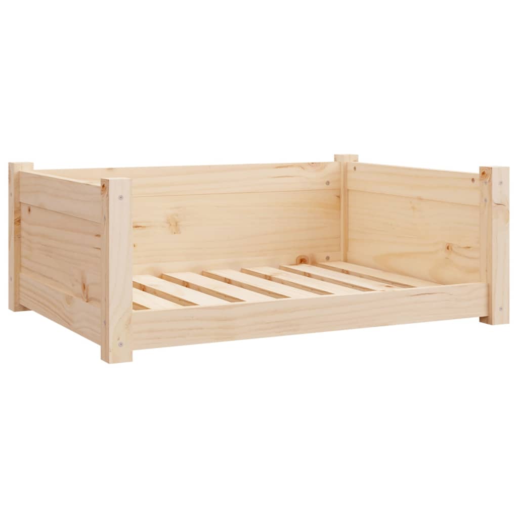 Dog bed 75.5x55.5x28 cm solid pine wood