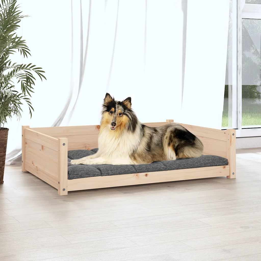Dog bed 95.5x65.5x28 cm solid pine wood