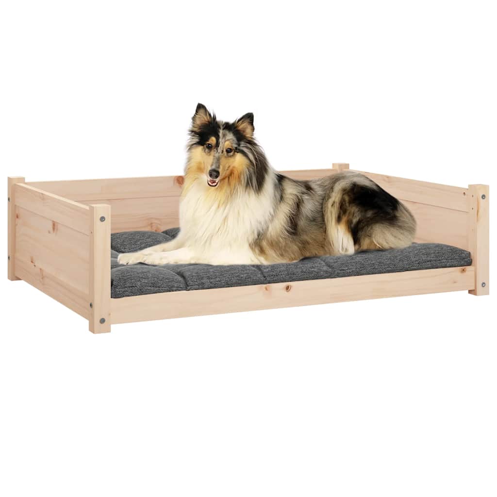 Dog bed 95.5x65.5x28 cm solid pine wood