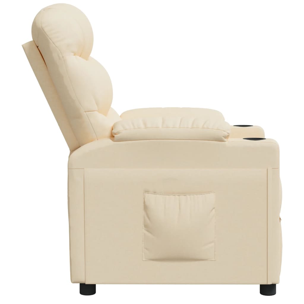Relaxsessel Creme Stoff