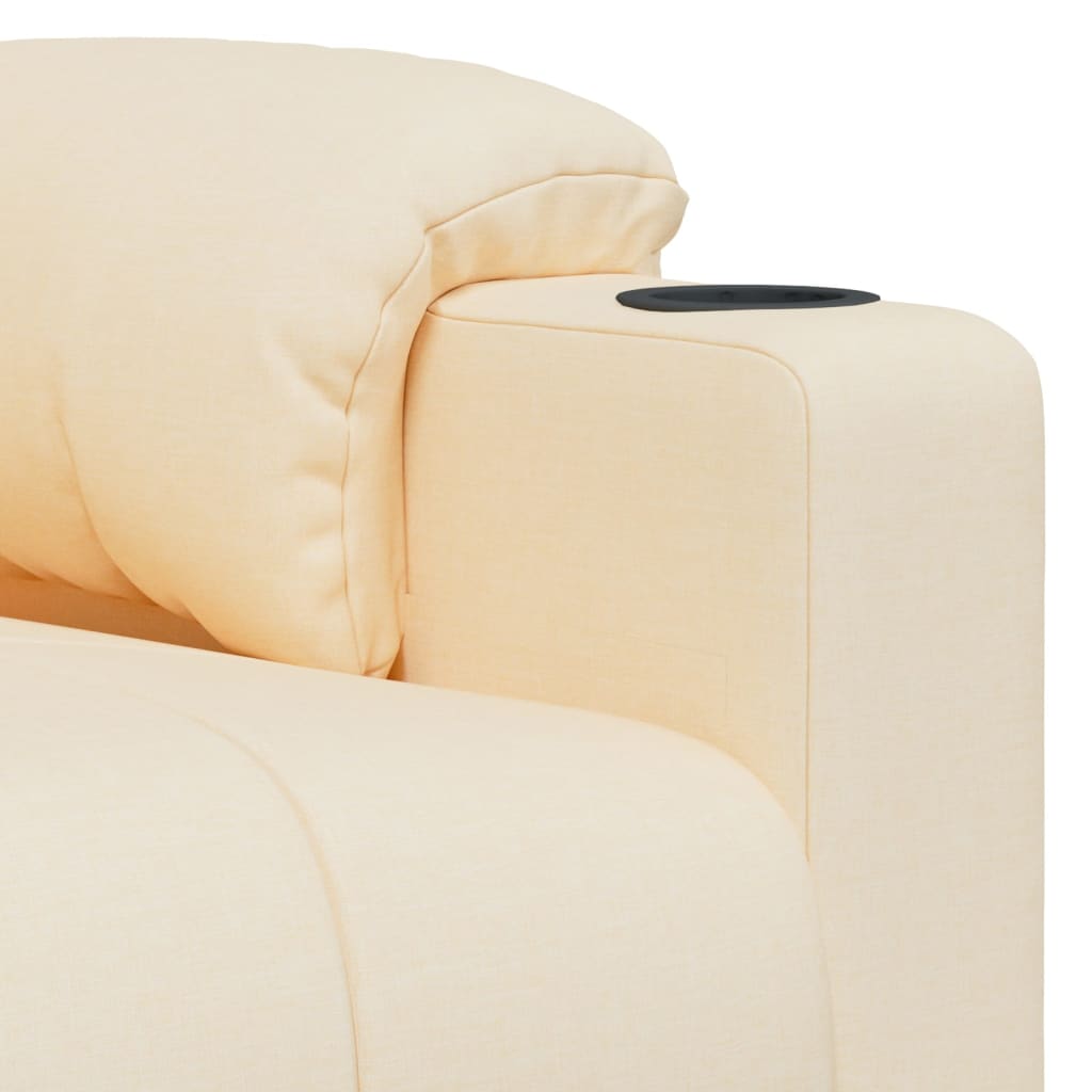 Relaxsessel Creme Stoff