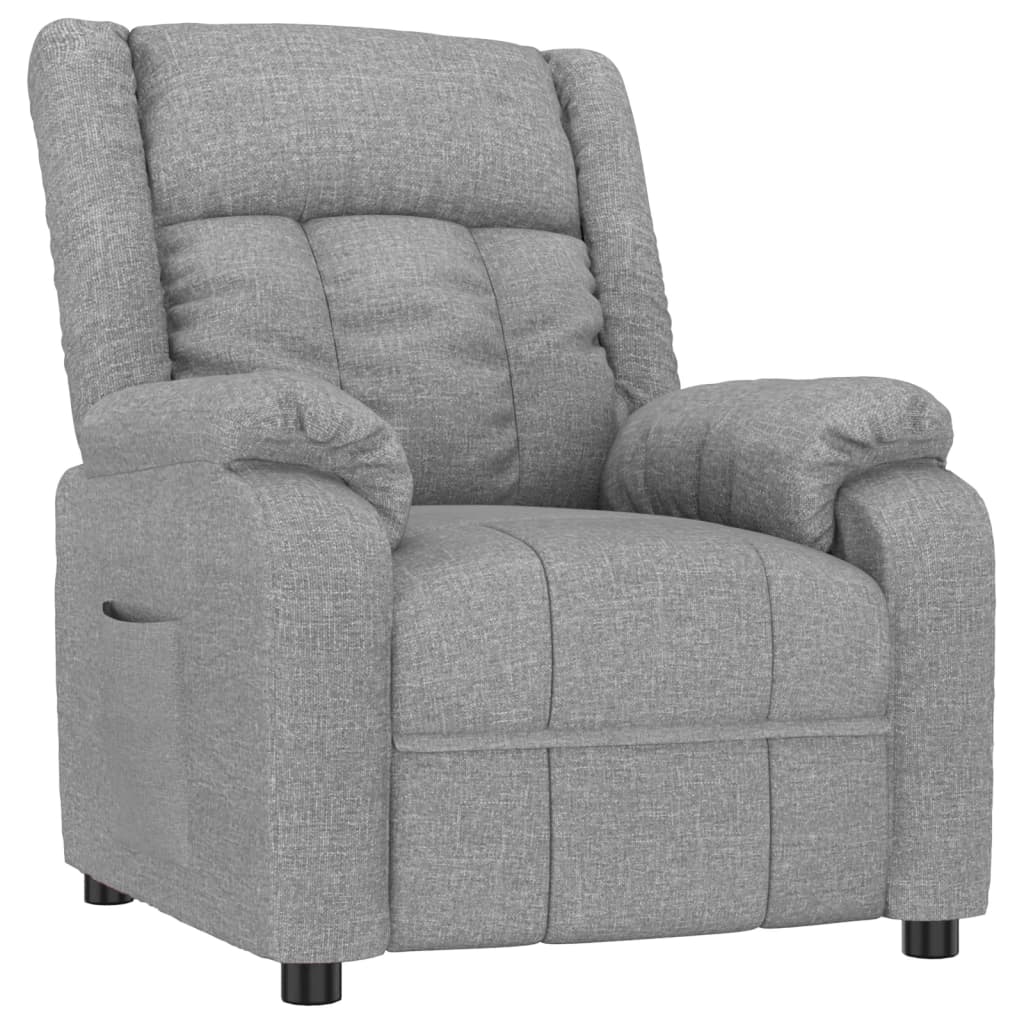 Relaxsessel Hellgrau Stoff