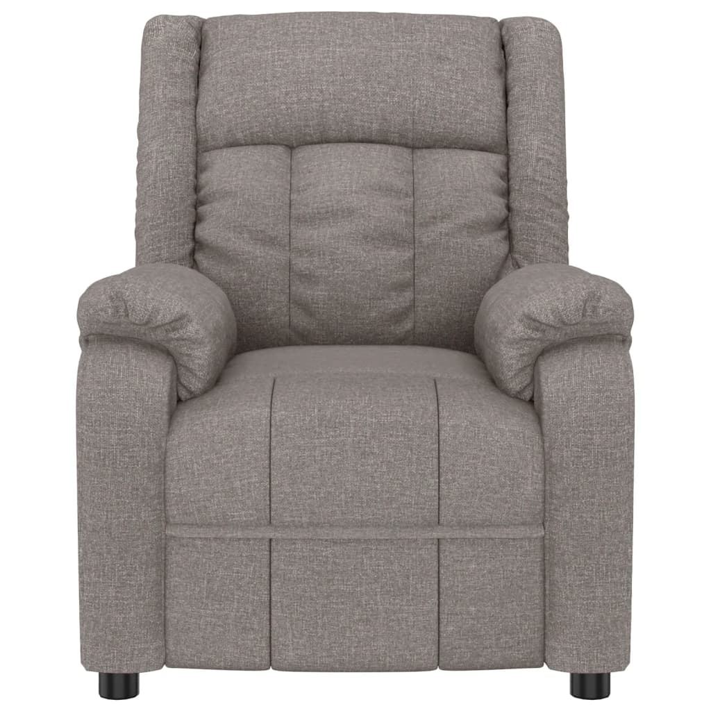 Massagesessel Taupe Stoff