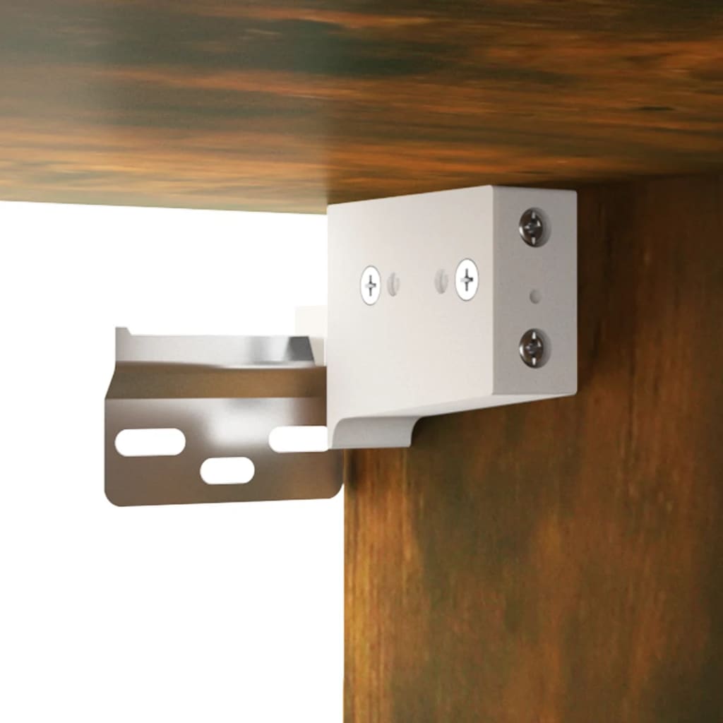 Ensemble de meubles TV 4 pièces en bois de chêne fumé