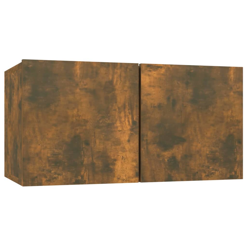 Ensemble de meubles TV 8 pièces en chêne fumé 60x30x30 cm, matériau à base de bois