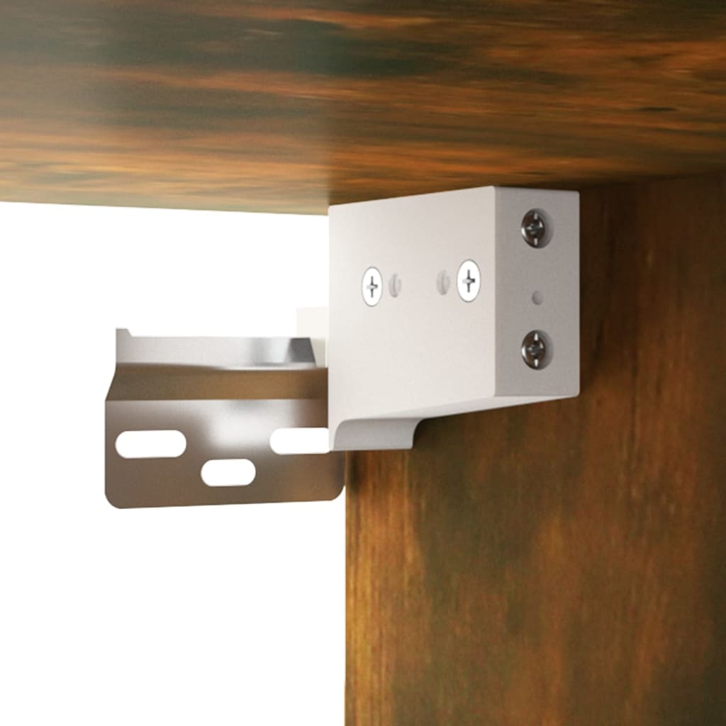 Ensemble de meubles TV 4 pièces en bois de chêne fumé