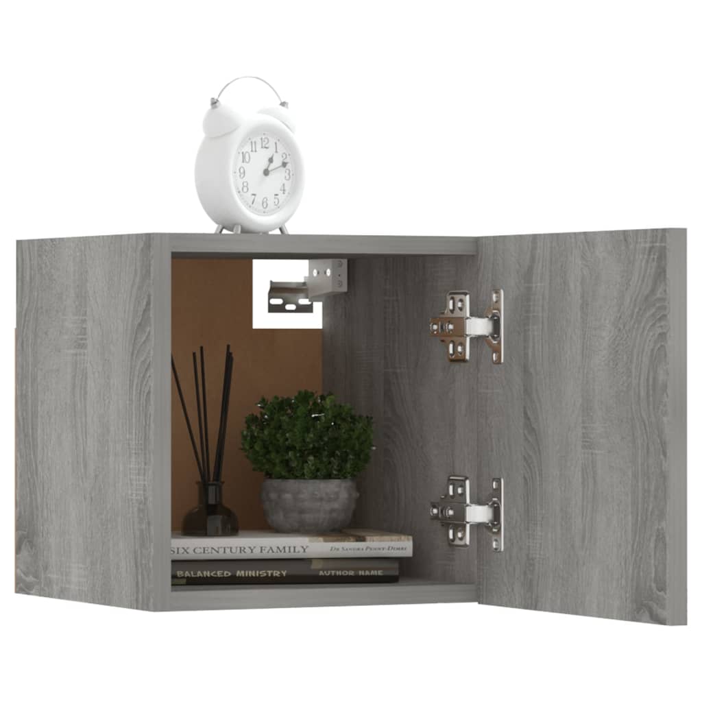 TV-Wandschränke 8 Stk. Grau Sonoma 30,5x30x30 cm