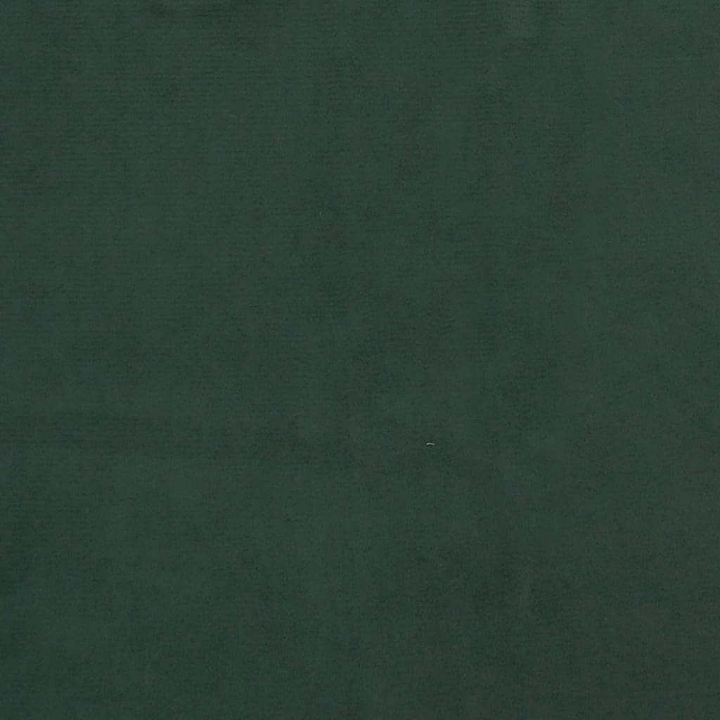 Pocket spring mattress dark green 90x190x20 cm velvet