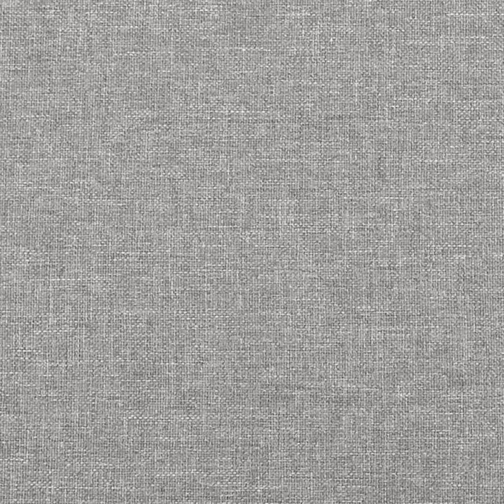 Pocket spring mattress light grey 100x200x20 cm fabric