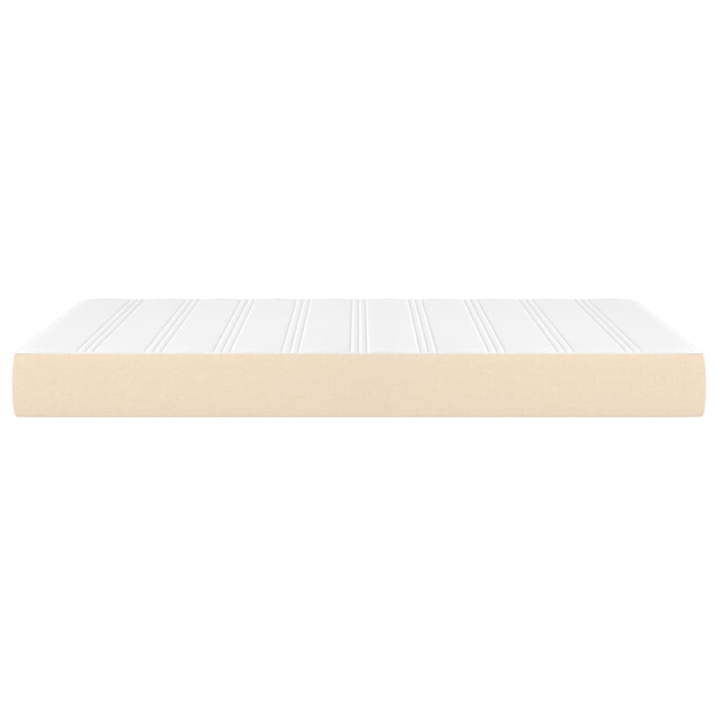 Pocket spring mattress cream 120x200x20 cm fabric