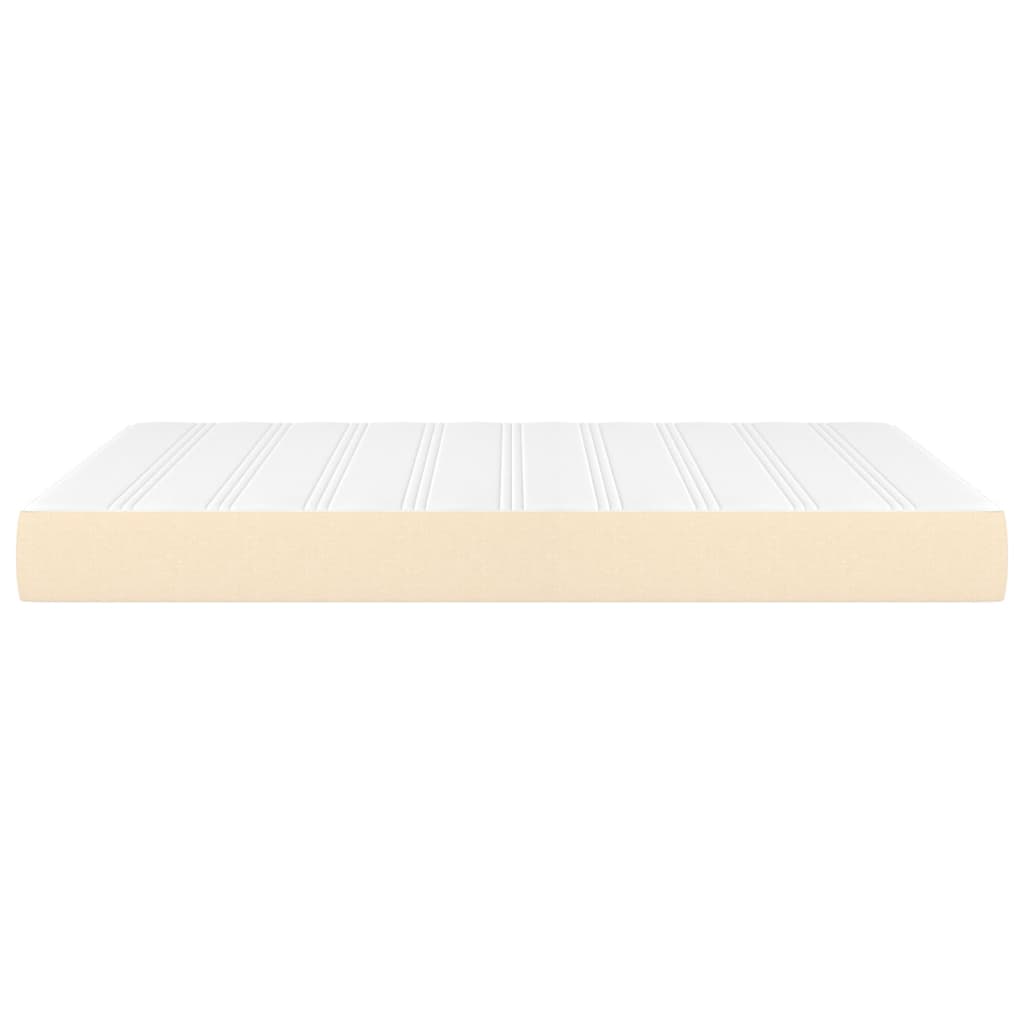 Taschenfederkernmatratze Creme 140x190x20 cm Stoff
