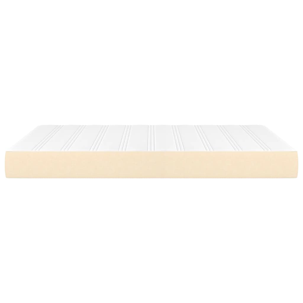 Pocket spring mattress cream 140x200x20 cm fabric
