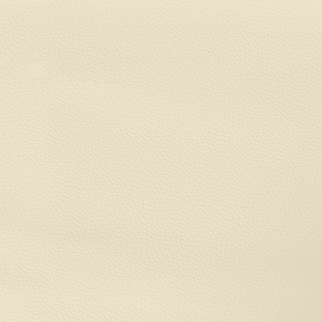 Pocket spring mattress cream 140x200x20 cm artificial leather