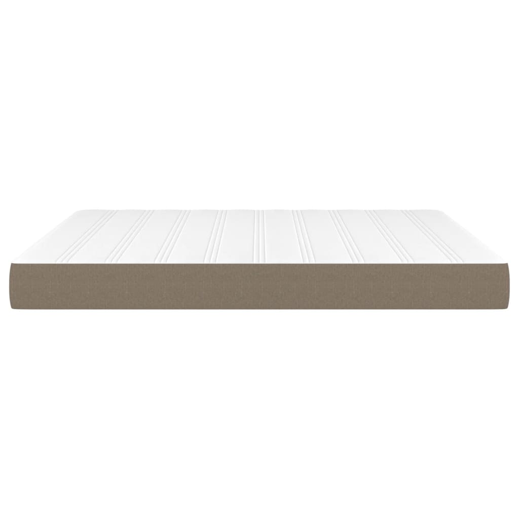 Taschenfederkernmatratze Taupe 180x200x20 cm Stoff