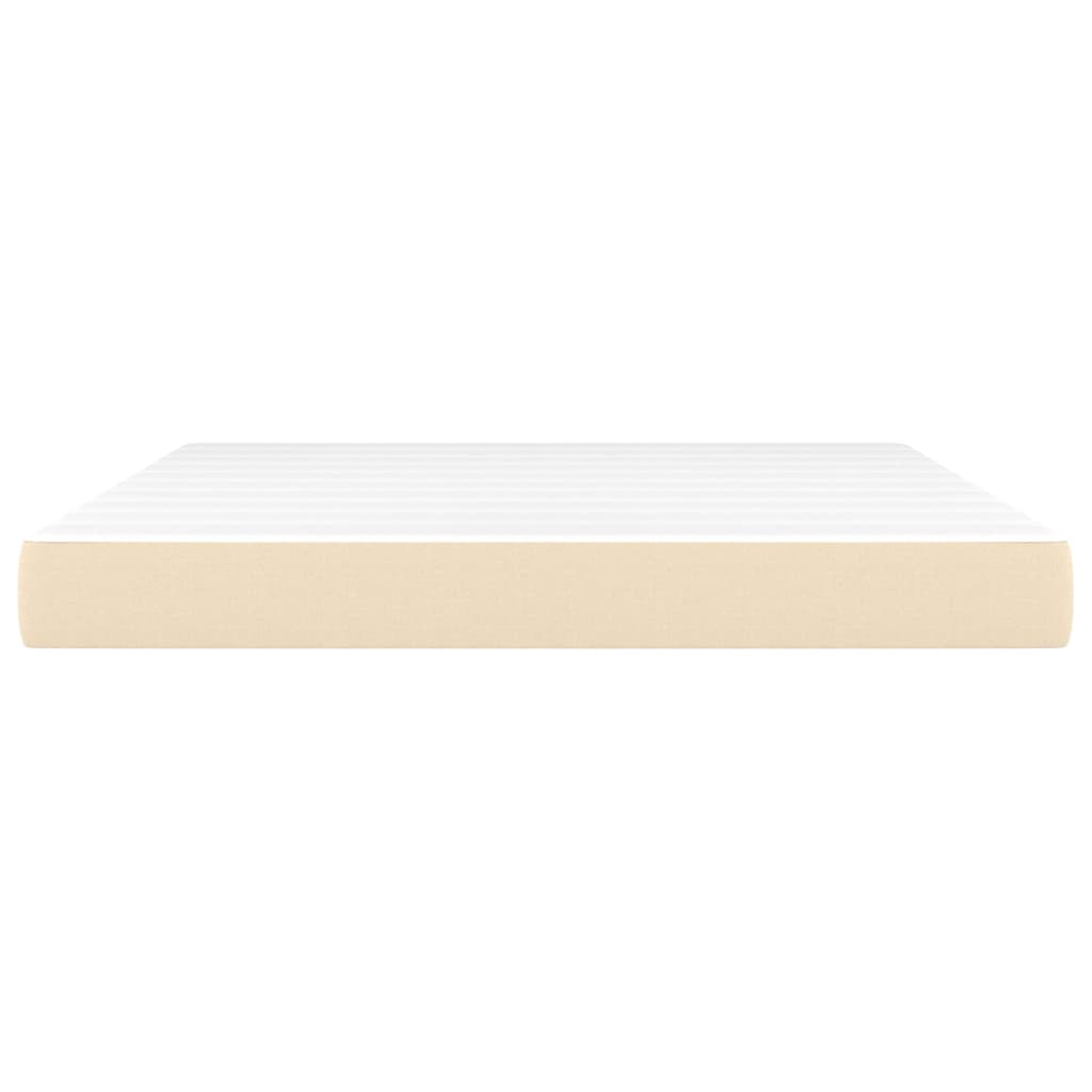 Matelas à ressorts ensachés crème 180x200x20 cm tissu