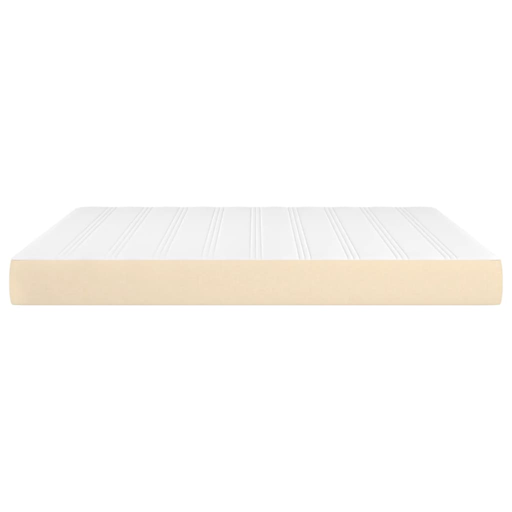 Matelas à ressorts ensachés crème 180x200x20 cm tissu