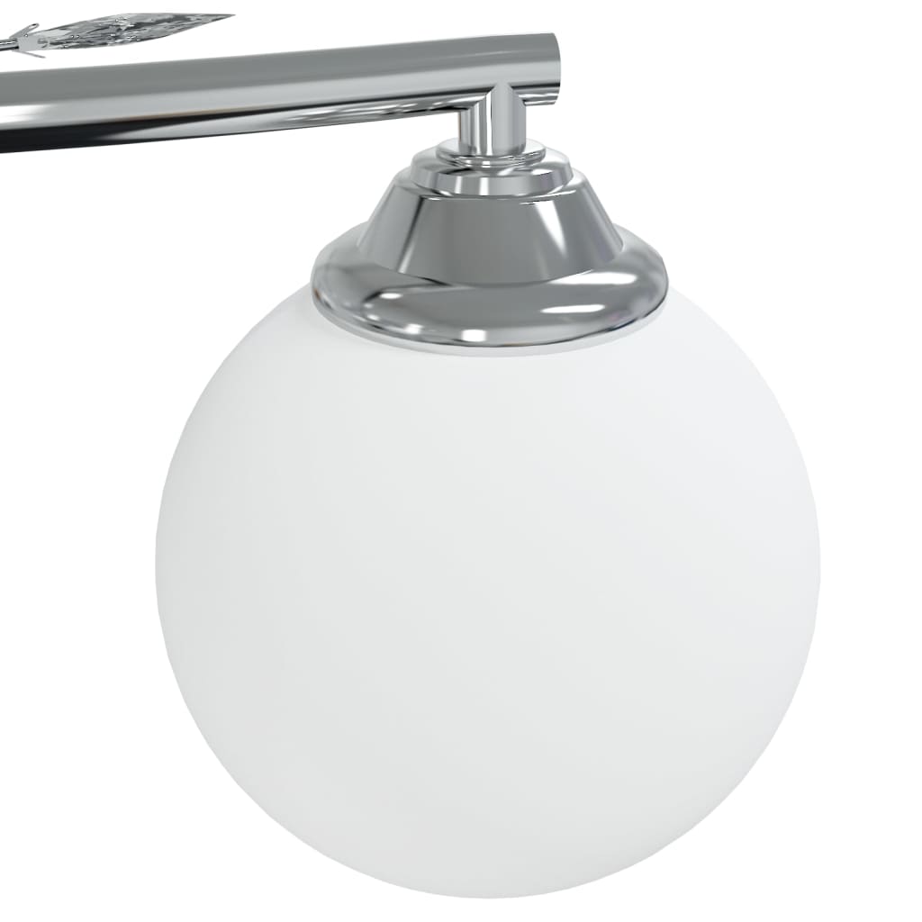 Ceiling light with round glass shades for 4 G9 LED bulbs