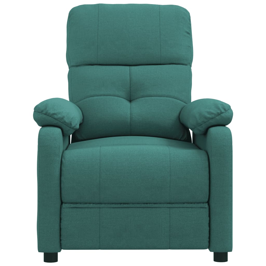 Fauteuil de relaxation tissu vert foncé