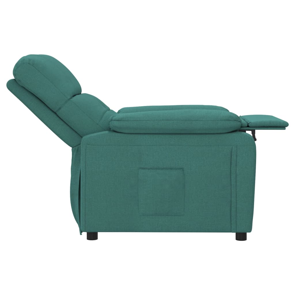 Fauteuil de relaxation tissu vert foncé
