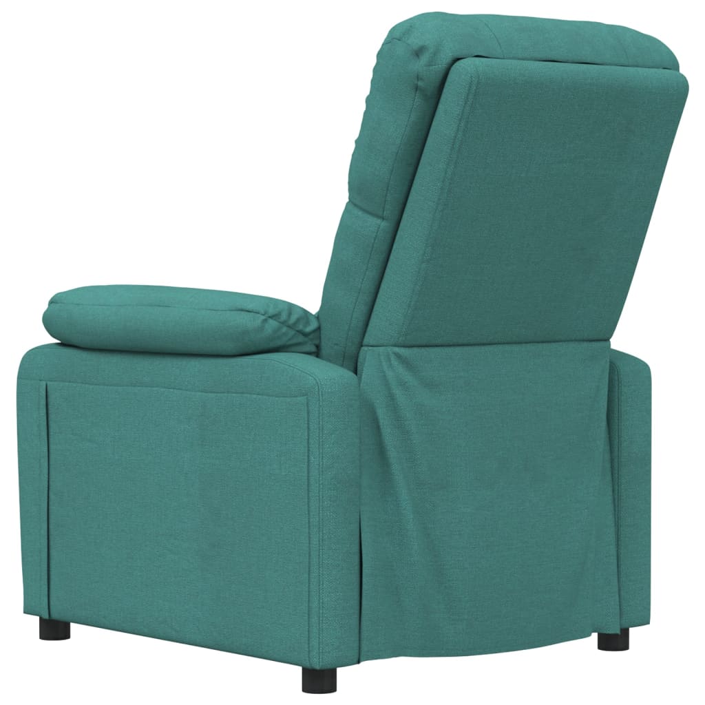 Fauteuil de relaxation tissu vert foncé