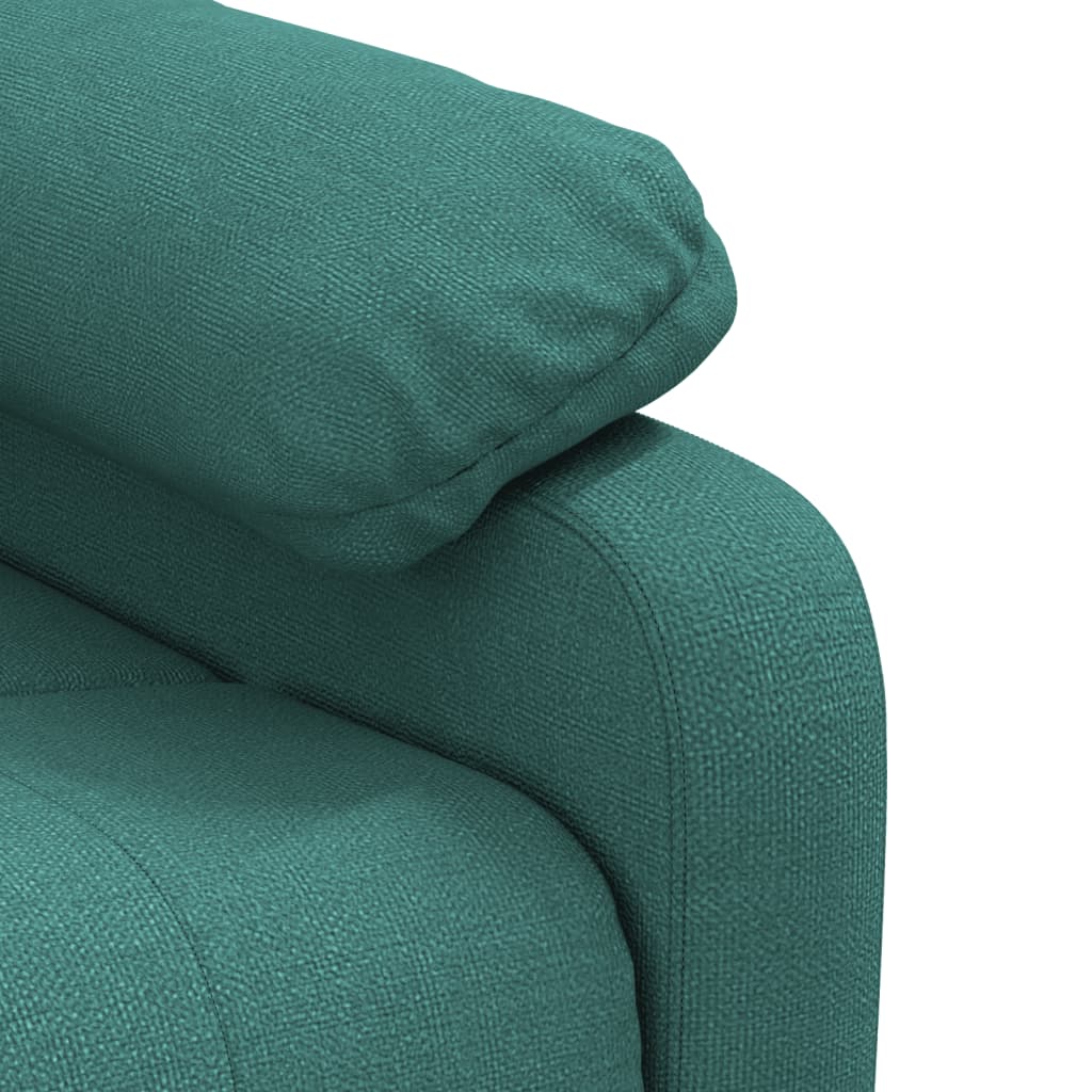 Fauteuil de relaxation tissu vert foncé