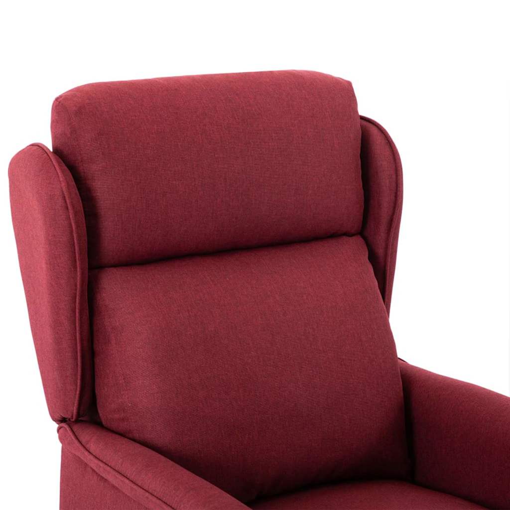 Massagesessel mit Kissen Wein 67.5 x 93.5 x 101.5 cm Stoff