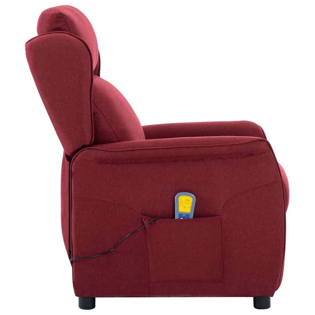 Massagesessel mit Kissen Wein 67.5 x 93.5 x 101.5 cm Stoff