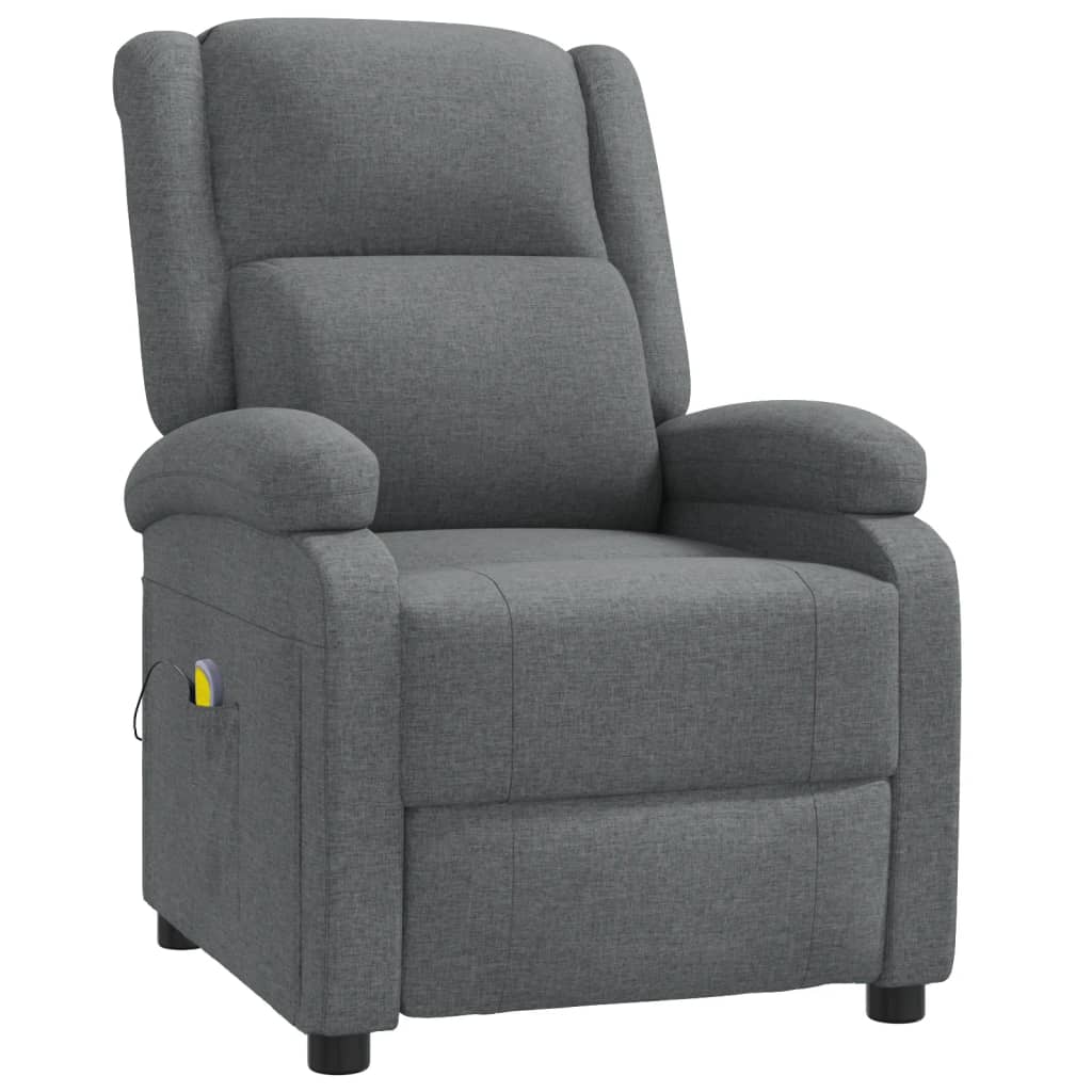 Fauteuil de massage tissu gris foncé